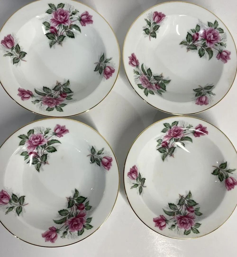 4 Vintage Noritake Japan LINDA China Rim Fruit Berry Sauce Bowls